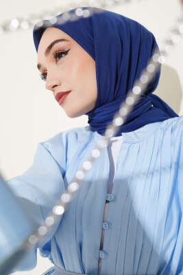 Pazarium - Basic Eşarp Lacivert -99