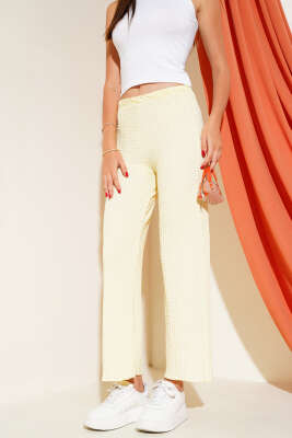 Pazarium - Buble Pantolon Sarı