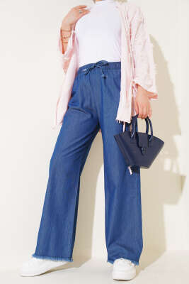 Pazarium - Püskül Detaylı Pantolon Kot