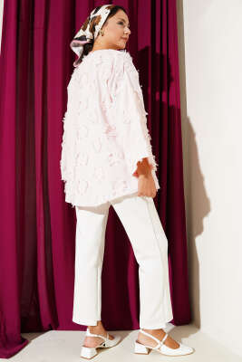 Üç Bağcıklı Püsküllü Kimono Pudra - Thumbnail