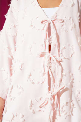 Üç Bağcıklı Püsküllü Kimono Pudra - Thumbnail