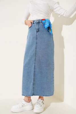 Pazarium - Cepli Kot Etek Kot Mavisi