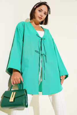 Pazarium - Salaş Önden Bağlamalı Kimono Benetton