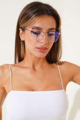 Evenos Serisi Gözlük Bordo - Thumbnail