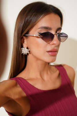 Pazarium - Freya Serisi Gözlük Gri