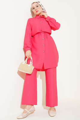 Pazarium - Pelerinli İp Bağcıklı İkili Takım Alizarin