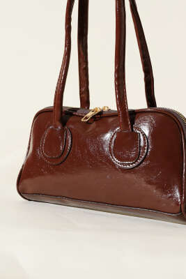 Uzun Kulplu Baget Çanta Kahve - Thumbnail