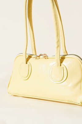 Uzun Kulplu Baget Çanta Sarı - Thumbnail