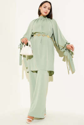 Pazarium - Kolları Bağlamalı İkili Takım Çağla Yeşili