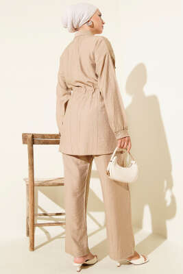 Serpme Taş Detaylı İkili Takım Latte - Thumbnail