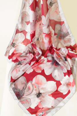 Ebruli Çiçek Desenli 3'lü Eşarp Seti Asorti 2 - Thumbnail