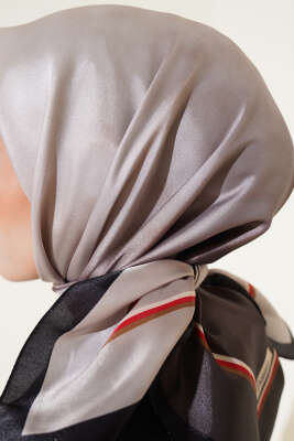 Degrade Twill Eşarp Bej - Thumbnail