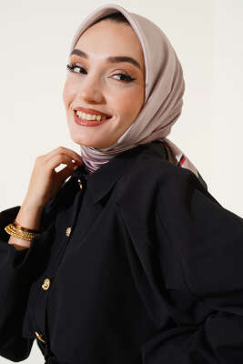 Degrade Twill Eşarp Acı Kahve - Thumbnail