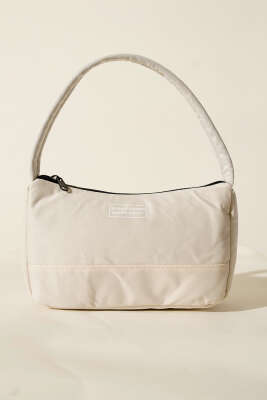 Born Charmps Baskılı Çanta Krem - Thumbnail