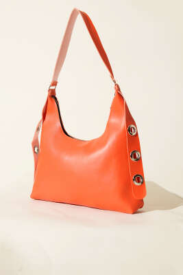 Pazarium - Kuş Gözü Detaylı Çanta Oranj