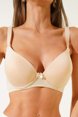 Pazarium - Desteksiz Battal Sütyen Ten