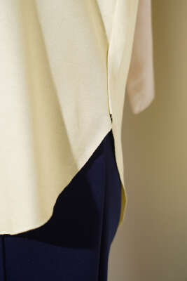 Basic Alt Dikişsiz Tunik Sarı - Thumbnail