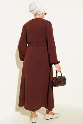 Bel Tünelli Bağlamalı Kap Kahve - Thumbnail