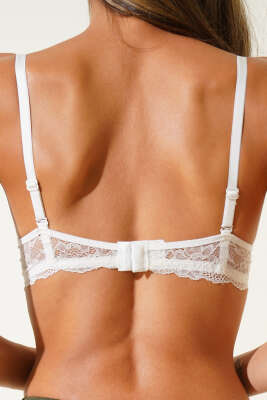 Dantelli Sütyen Ekru - Thumbnail