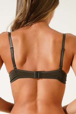 Desteksiz Şerit Sütyen Haki - Thumbnail