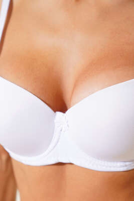 Desteksiz Mikro Sütyen Beyaz - Thumbnail