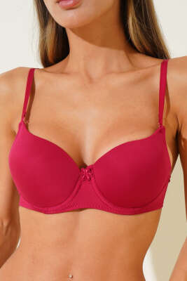 Desteksiz Mikro Sütyen Bordo - Thumbnail