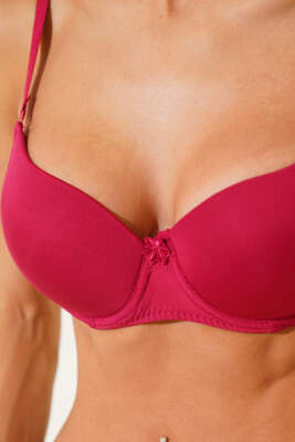 Desteksiz Mikro Sütyen Bordo - Thumbnail