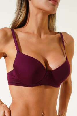 Pazarium - Desteksiz Mikro Sütyen Mürdüm