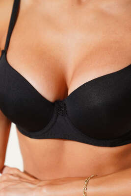 	 Desteksiz Mikro Sütyen Siyah - Thumbnail