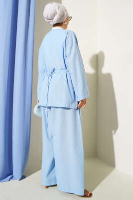 Salaş Kimono İkili Takım Mavi - Thumbnail