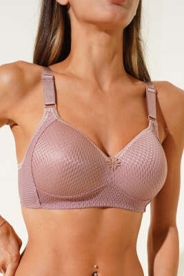 Pazarium - Jakarlı Desteksiz Sütyen Kahve