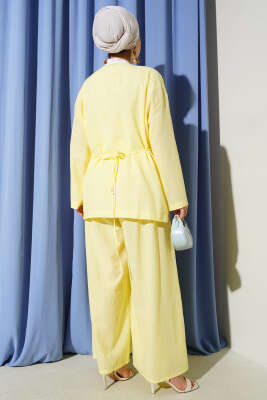 Salaş Kimono İkili Takım Sarı - Thumbnail