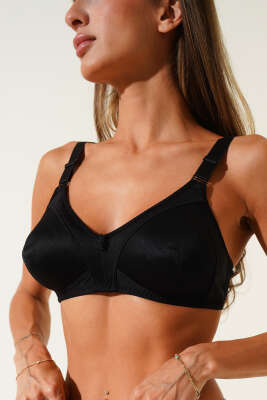 Pazarium - Toplayıcı Şardon Sütyen Siyah