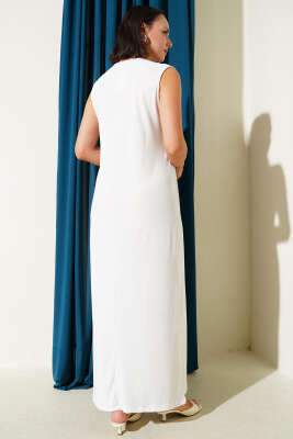 Kolsuz Sandy Uzun İçlik Ekru - Thumbnail