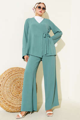 Pazarium - Yandan Bağlamalı Ayrobin İkili Takım Mint