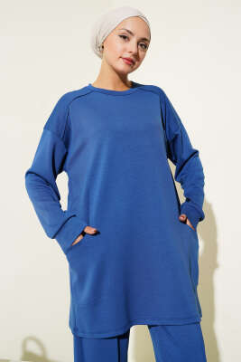 Basic Cepli İkili Takım İndıgo - Thumbnail