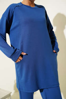 Basic Cepli İkili Takım İndıgo - Thumbnail