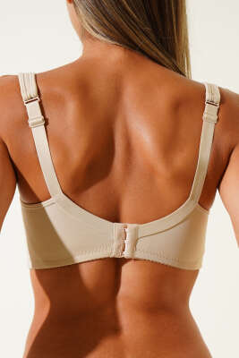 NBB Dubleli Micro Toparlayıcı Sütyen Ten - Thumbnail