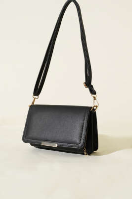 Pazarium - Cüzdan Detaylı Çanta Siyah