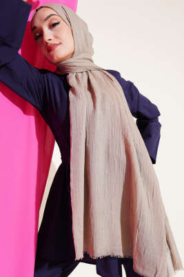 Organik Bambu Kraş Şal Kül - Thumbnail