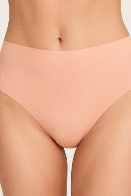 NBB 3'lü Lazer Kesim Yüksek Bel Külot Siyah Vizon Ten - Thumbnail