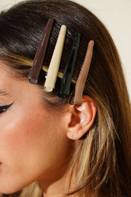 Oval 4'lü Pens Toka Asorti - Thumbnail