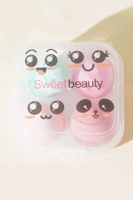 Kutulu 4'lü Makyaj Sünger Seti Asorti 1 - Thumbnail