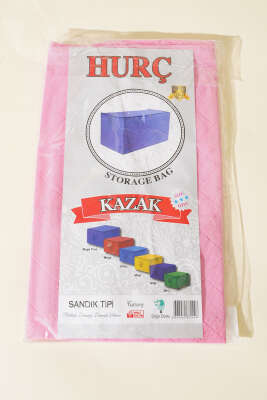 Fermuarlı Tela Kazak Hurç Pembe - Thumbnail