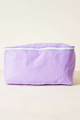 Fermuarlı Tela Kazak Hurç Lila - Thumbnail