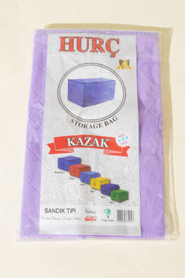 Fermuarlı Tela Kazak Hurç Lila - Thumbnail