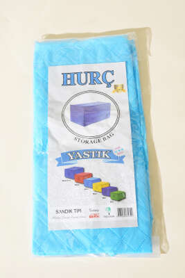 Fermuarlı Tela Yastık Hurç Mavi - Thumbnail