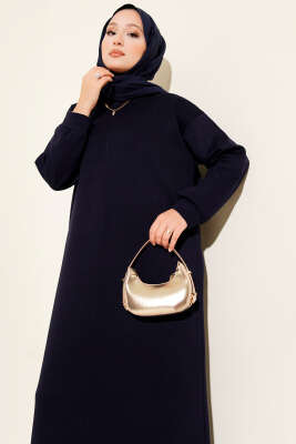 Loyşa Salaş Elbise Lacivert - Thumbnail