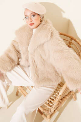 Pazarium - Astarlı Lolita Kürk Bej