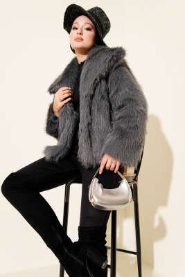 Pazarium - Astarlı Lolita Kürk Füme